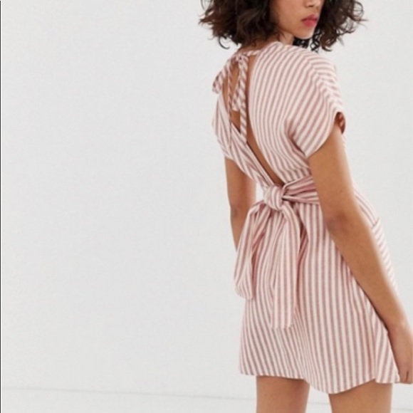 Moon River Anthropologie Striped Button Dress - Picture 5 of 11